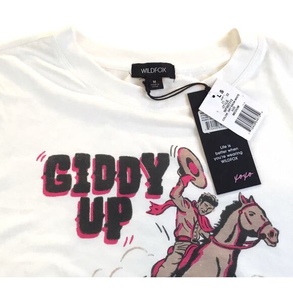 Giddy Up Cowboy T-Shirt Horse Cowboy Hat  NWT Medium NWT - Picture 3 of 3